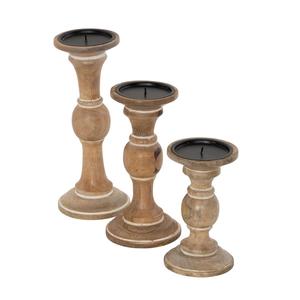 Ensemble de 2 bougeoirs en fer métallique pour décoration intérieure, faits à la main, imperméables, traditionnels, pour Noël - Product Image 2