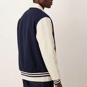 Novedades 2027 Chaqueta Varsity con Capucha para Hombre, 100% Lana, de Invierno, Estilo Urbano, Impermeable, Transpirable, Larga, con Bloques de Color, Gruesa - Product Image 2