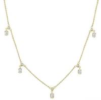 Collier Pendentif Cœur Minimaliste en Or 14K avec Diamant de Laboratoire, Pierres Taillées à la Main de Formes Mixtes, Chaîne à Maillons, Certifié IGI