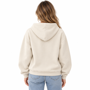 Sudadera con capucha para mujer, con cremallera, forro polar, logo bordado frontal, diseño navideño, oversize, informal, para invierno - Product Image 6