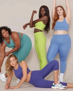 Conjunto de Yoga Personalizado de Alta Calidad para Mujer, Talla Grande, Bra Deportivo y Leggings, Logotipo Frontal Sólido, Conjunto de 2 Piezas, Ecológico y Transpirable - Product Image 5