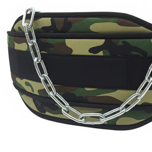 Ceinture de musculation en néoprène camouflage avec chaîne, soutien dorsal pour haltérophilie, ceinture d'entraînement en néoprène - Product Image 3