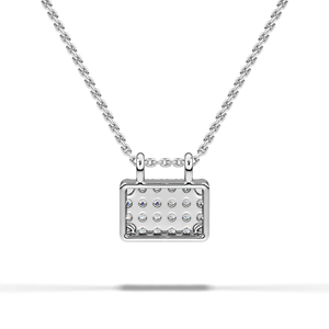 Collier pendentif en diamant de laboratoire de qualité supérieure avec chaîne en or, platine, argent, bijoux fins pour femmes, style élégant et luxueux - Product Image 2