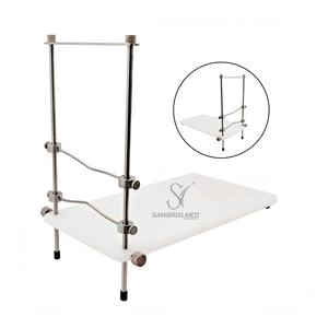 Équipement vétérinaire de table de qualité supérieure en acier inoxydable pour lapins et rongeurs, longueur 28 cm, largeur 13,5 cm, hauteur 29 cm - Product Image 1