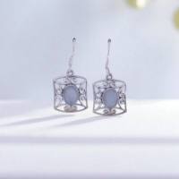 Boucles d'oreilles en argent sterling 925 avec pierres précieuses naturelles labradorite et quartz, prix de gros, bijoux en argent