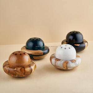 Lọ đốt trầm hương Ả Rập bằng gỗ, nhựa và đồng thau mới nhất năm 2025, Ramadan Mubarak, nhiều màu sắc, dùng cho nhà và văn phòng - Product Image 1