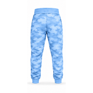 Ensemble de survêtement camouflage bleu ciel unisexe avec sweat à capuche zippé et pantalon de jogging – Tenue de sport décontractée et personnalisable pour l'entraînement athlétique - Product Image 4