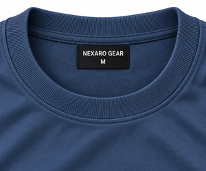 Men's <b>Long</b> Sleeve Crew Neck Solid Color 100% Cotton Regular <b>Fit</b> Casual <b>T</b>-<b>Shirt</b> Blue Knitted Fabric - Product Image 5