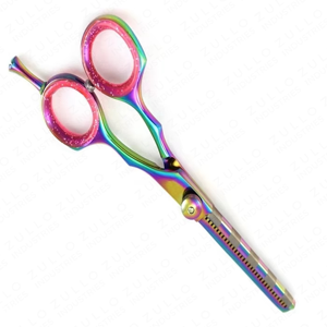 Ciseaux professionnels de coiffure arc-en-ciel de 6 pouces en acier inoxydable pour salon de coiffure - Product Image 4