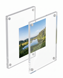 Modern Plastic <b>Photo</b> <b>Frame</b> Customizable Size & Color Durable Square/Round Style for Home Office Gallery - Product Image 6