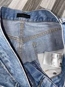 มีสินค้าพร้อมส่ง เสื้อผ้าสตรีทแวร์ขายส่ง กางเกงยีนส์ทรงขาบานเอวกลาง ผ้าฝ้ายเปล่าแบบกำหนดเอง ตัดเย็บแบบ 3 มิติ ล้างแบบวินเทจ ประดับคริสตัลลายนูน - Product Image 6