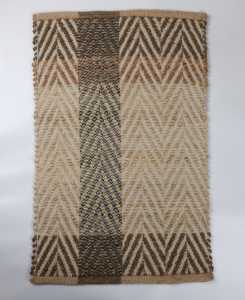 Alfombra de Yute Boho Jacquard Tejida a Mano de 8 pies x 5 pies, Fibra Natural Ecológica, Alfombra Interior para Hogar, Hotel, Oficina y Áreas de Alto Tráfico - Product Image 3