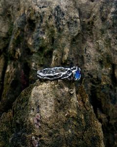 Anillo de Ópalo Australiano Uku, Anillo Grueso de Plata de Ley, Joyería de Ópalo Natural, Inspirado en la Naturaleza, Regalo para el Día de la Madre, San Valentín - Product Image 3