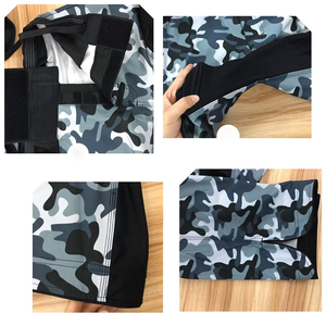 กางเกง MMA สำหรับศิลปะการต่อสู้ แบบพิมพ์ลาย Sublimation แห้งเร็ว กางเกง MMA สำหรับ Grappling ออกแบบโลโก้ด้านหน้าได้ตามต้องการ ทรงปกติ กางเกงสำหรับนักต่อสู้ - Product Image 3