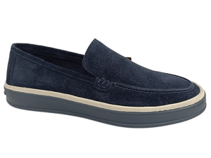 Mocasines Dlords Navy de Cuero Vacuno, Punta Redonda, Sin Cordones, Ligeros, con Suela de Goma Acolchada, Entresuela de EVA, Forro de Cuero Genuino, para Todas las Temporadas - Product Image 4