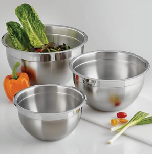Ensemble de bols en acier inoxydable en gros, plusieurs tailles assorties, multi-usages pour mélanger, servir, ranger, vaisselle de cuisine à bas prix - Product Image 2