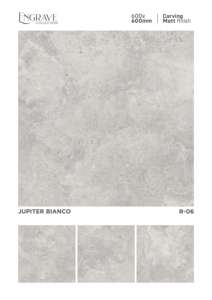 Azulejos arquitectónicos de porcelana de 60x60 cm con acabado mate tallado, diseñados para espacios refinados y una expresión texturizada en el suelo. - Product Image 5