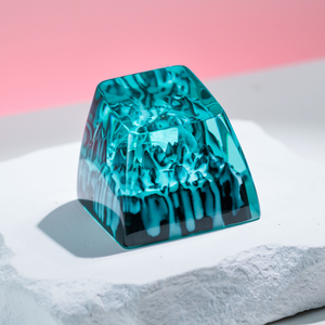 Keycaps Mystiques Anime, Keycaps Artisanaux Personnalisés, Keycaps Anime Mignons, Keycaps Verts, Ensemble de Keycaps, Keycaps en Résine - Product Image 6