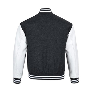 Blouson universitaire matelassé réversible pour homme en mélange nylon-polyester, double face, style baseball, avec doublure matelassée, pour l'hiver et le streetwear - Product Image 3