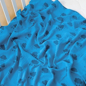Manta de algodón con estampado celestial, suave y agradable para la piel, manta para envolver al bebé - Product Image 6