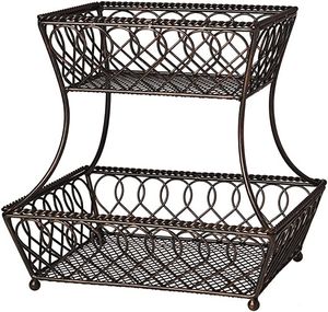 Eco Friendly Metal Fruit Basket Durable Iron Storage Holder For Kitchen Fruits Vegetables And Home Use - Product Image 1