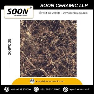 Carreaux muraux en porcelaine effet marbre Xandra Web, finition brillante, 600x600mm, 20mm, texture imitation pierre, utilisation intérieure, antibactérien - Product Image 3