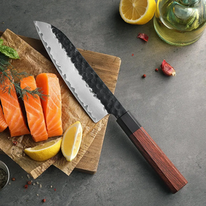 Couteau de Chef de Cuisine en Acier Damas Premium, Manche en Bois Naturel, Fait Main, Fournisseur d'Usine - Product Image 6
