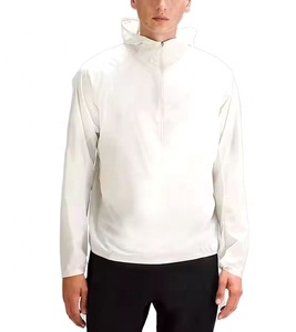 Veste coupe-vent décontractée à capuche pour homme, grande taille, en polyester imperméable, idéale pour l'été, avec doublure en fourrure – Vente en gros directe usine - Product Image 1