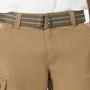 High Quality Men's Solid Breathable <b>Lightweight</b> Eco-Friendly Mid Waist Button Fly Canvas Breathable Casual <b>Cargo</b> <b>Shorts</b> - Product Image 5
