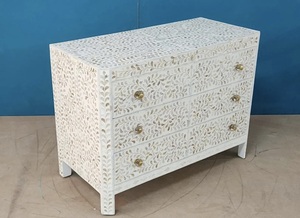 ILAHI's Bone Inlay <b>Drawer</b> Modern Design Agate Detailing <b>Storage</b> Portable Home Furniture - Product Image 3