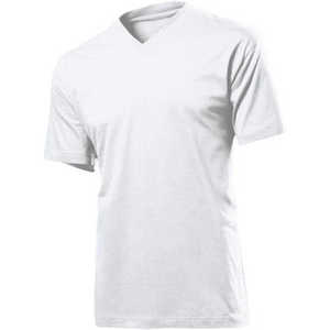 T-shirt en coton unisexe de haute qualité, coupe ajustée, col en V, manches courtes, personnalisable avec votre logo - Product Image 5