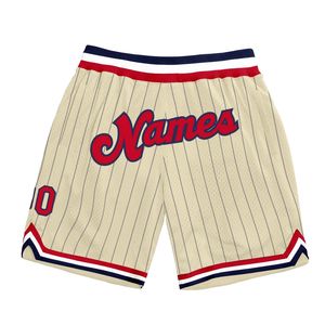 Shorts de basket-ball décontractés unisexes authentiques et respirants pour l'été, taille mi-haute élastique, en Spandex/Polyester avec poches - Product Image 4