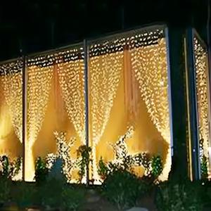 Dẫn đèn rèm không thấm nước 3x2m Cổ Tích chuỗi đèn cho đám cưới ngoài trời Backdrop tường cửa sổ & bên lễ hội trang trí - Product Image 4