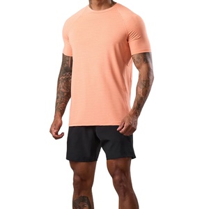 T-shirt d'entraînement d'été à manches courtes en coton 100% écologique, respirant, confortable, de haute qualité et à prix abordable, design uni - Product Image 2