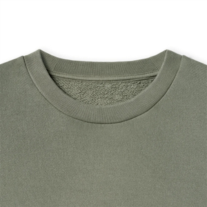 เสื้อสเวตเชิ้ตคอกลมสีเขียวมะกอก ทรงปกติ ผ้าถักเนื้อฝ้าย สีพื้น ยูนิเซ็กส์ สวมใส่สบาย อุ่นสบาย เหมาะสำหรับฤดูหนาว - Product Image 6