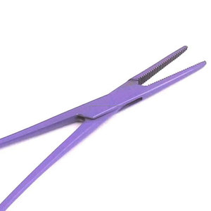 Pinza Hemostática Manual Recubierta de Titanio Púrpura, Pinza Arterial Recta con Bloqueo, Instrumento Quirúrgico para Cirugía General - Product Image 2