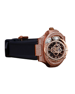 Reloj de Lujo para Hombre con Incrustaciones de Moissanita, Brazalete Completo con Diamantes - Product Image 2
