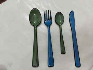 Modern Stainless Steel <b>Flatware</b> <b>Set</b> with Mirror Polish Fork Knife Spoon Dishwasher Safe Minimalist Design for Wedding Occasion - Product Image 1