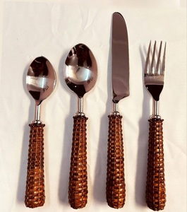 Premium Quality Flatware <b>Set</b> & 18/<b>8</b> Stainless Steel Handle With Red Painted Cutlery <b>Set</b> of 3pcs Durable Mirror Polish <b>Dinnerware</b> - Product Image 3
