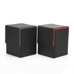 Boîte de rangement pour jeux de cartes avec plus de 100 emplacements, étui en cuir PU véritable pour cartes à manches, solution de rangement pour cartes de visite et cartes de poker - Product Image 6