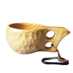 POPULARITY Natural Wood Tea Cup Wooden for Wine Coffee Water Hot Cold Drinks Drinking <b>Mug</b>, <b>Japanese</b> Style Wood Tea Cup - Product Image 1