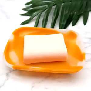 Black Terrazzo Resin Soap Dish Rectangular Draining Bar Soap Holder Bathroom Vanity <b>Sink</b> Accessory - Product Image 2