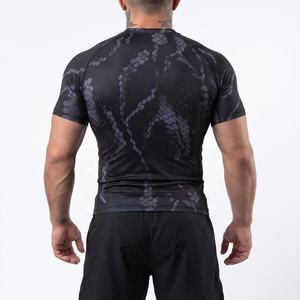 Camiseta Deportiva Personalizada para Hombre, Camuflaje, Manga Corta, Sublimada, Sin Gi, para Grappling, Jiu Jitsu, Corte Ajustado, Secado Rápido, Cuello Redondo - Product Image 6