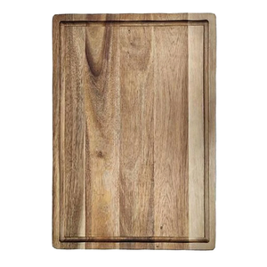 Ensemble de planches à découper rectangulaires en bois d'acacia, double face, non toxiques, durables, anti-corrosion, 2 cm, compatibles lave-vaisselle - Product Image 3