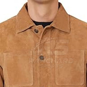 New Arrival <b>Mens</b> Slim Fit <b>Suede</b> Leather <b>Jacket</b> Genuine Soft Touch Casual Classic Winter Streetwear Look - Product Image 6