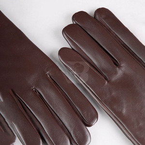 Guantes de Invierno de Moda al por Mayor, Guantes de Piel de Oveja Negros Impermeables, Guantes de Conducción Unisex - Product Image 4