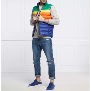 OEM New Arrival <b>Men</b> Casual <b>Winter</b> Slim Fit Puffer <b>Vest</b> Jacket Waterproof Packable Quilted Sleeveless Stylish Gilets - Product Image 1