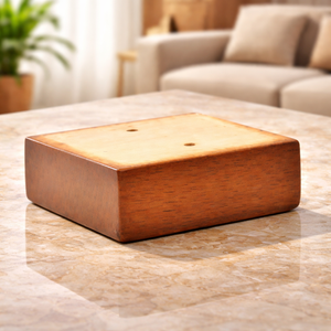 Classic Square Solid Wood Furniture <b>Legs</b> Low Profile <b>Sofa</b> Cabinet Feet Replacement Strong Durable Design - Product Image 1