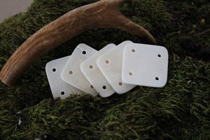 Lot de 5 cartes de modèles d'os pour le tissage, idéal pour la reconstitution viking et médiévale, et l'histoire vivante - Oseberg - Product Image 2