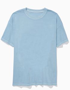 Camisetas de Mujer al por Mayor, OEM ODM, 180gsm, Estilo Vintage, Corte Ajustado, Hombros Caídos, con Agujeros, Ropa Casual de Verano, Alta Calidad - Product Image 1